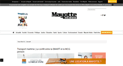 Desktop Screenshot of mayottehebdo.com